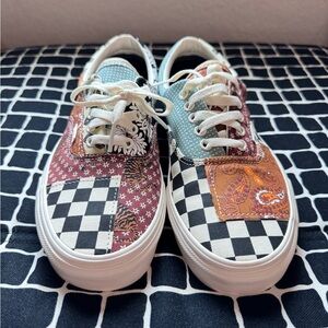 Vans Tiger Patchwork Floral Shoes Men's Size 8.5 Women’s Size 10